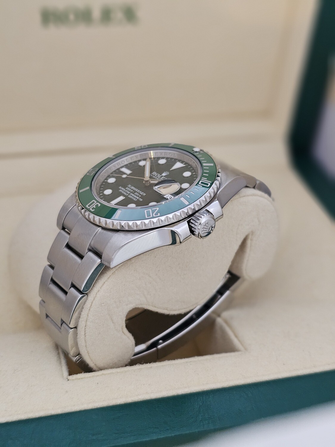 Rolex Submariner Watch Hulk, Ref 116610LV, 2012 Excellent Condition