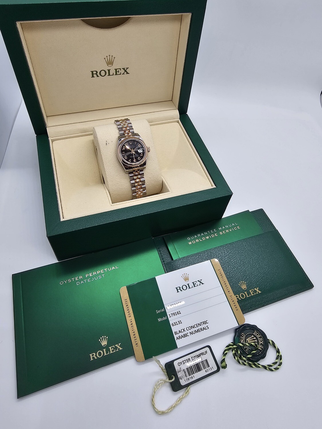 Rolex Datejust Ladies 26mm, Rare Concentric Dial, 2015 Full Set, Ref: 179161