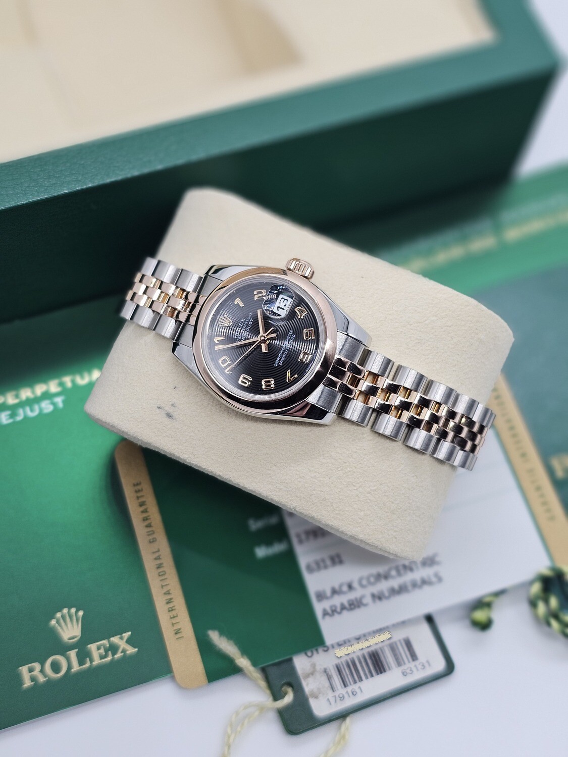 Rolex Datejust Ladies 26mm, Rare Concentric Dial, 2015 Full Set, Ref: 179161