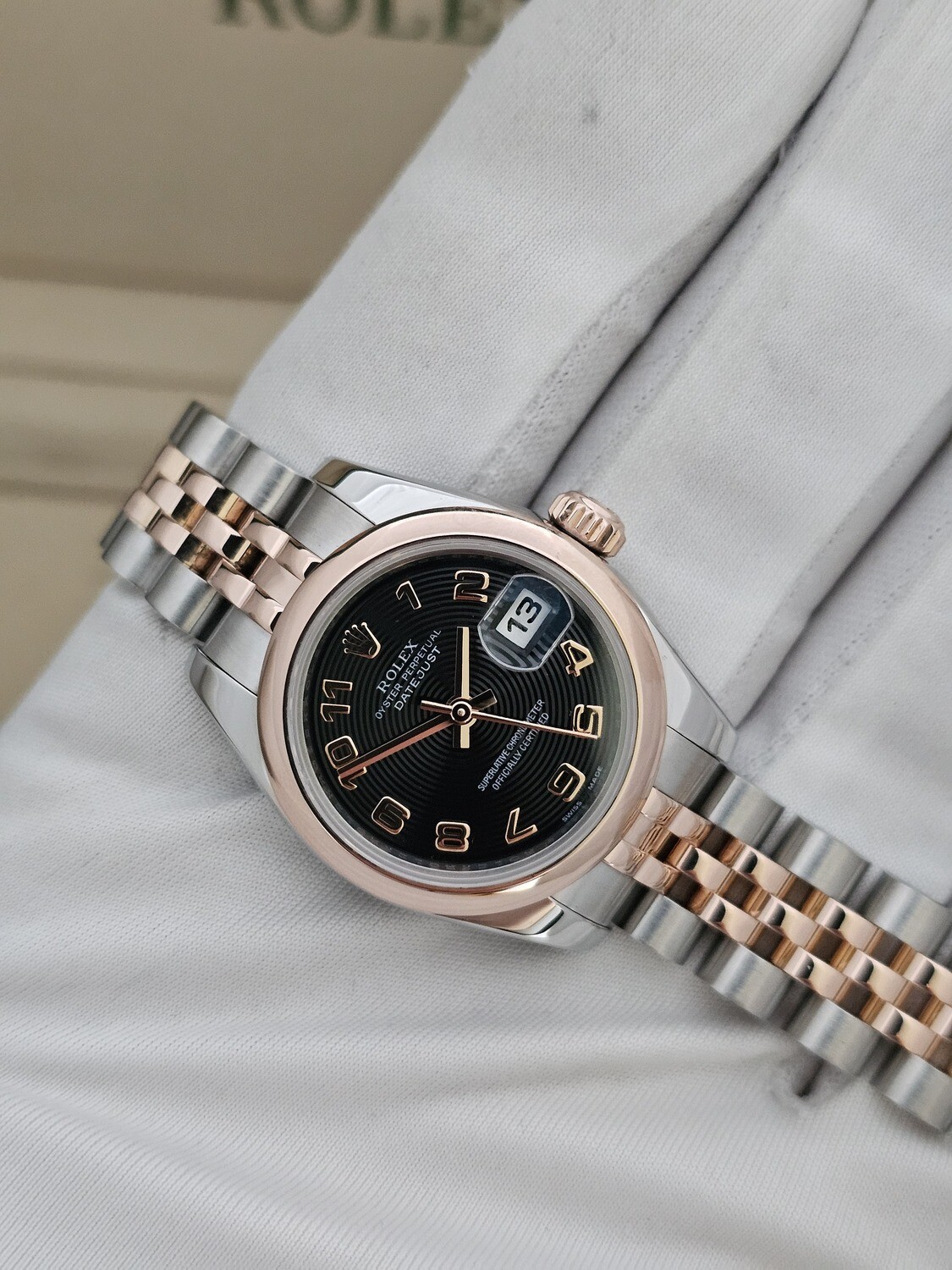 Rolex Datejust Ladies 26mm, Rare Concentric Dial, 2015 Full Set, Ref: 179161