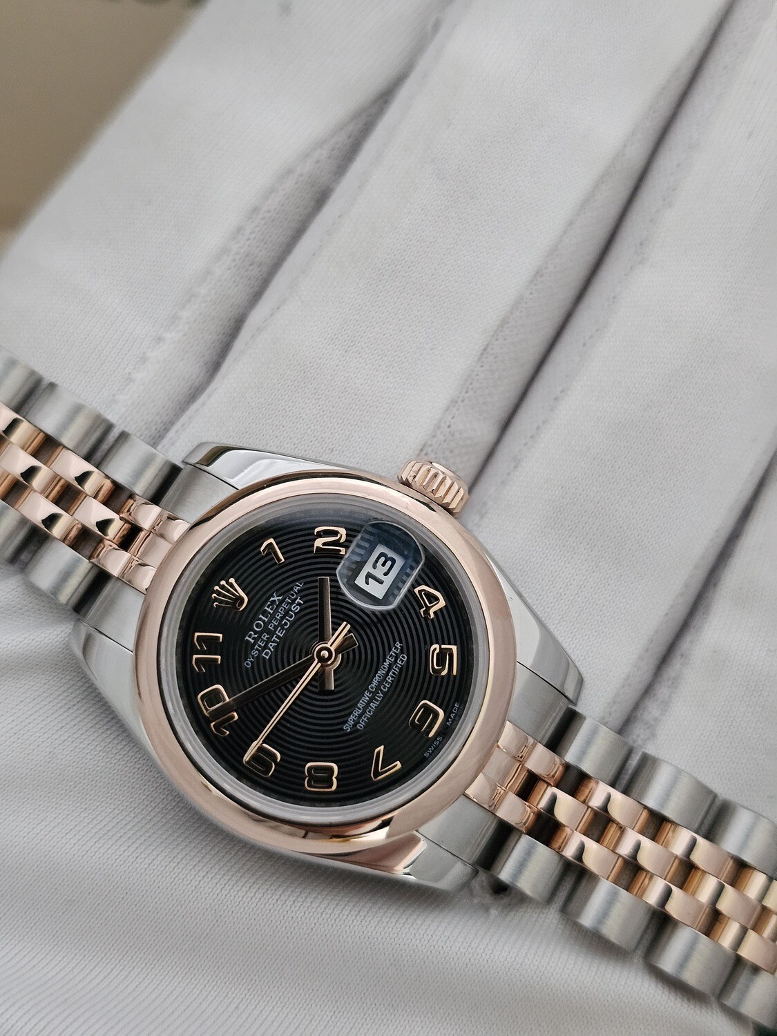 Rolex Datejust Ladies 26mm, Rare Concentric Dial, 2015 Full Set, Ref: 179161