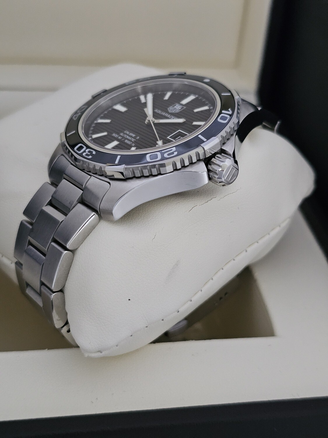 TAG Heuer Aquaracer Men&#39;s Black Watch - Full Set, Ref: WAY2110