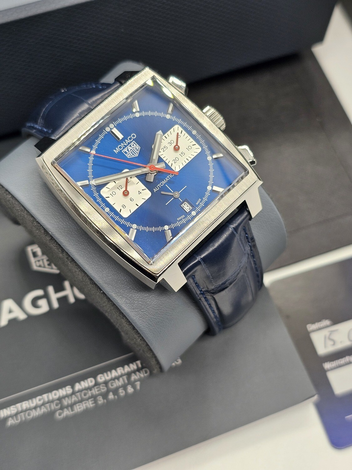 TAG Heuer Monaco Chrono Watch, New/Unworn, Ref CBL2111.FC6453, 2024 Full Set