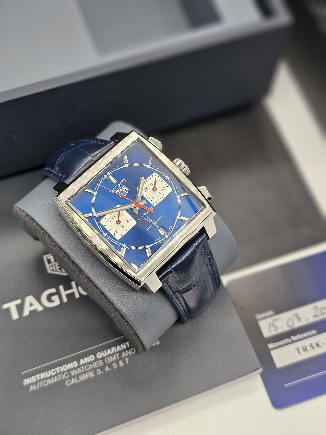TAG Heuer Monaco Chrono Watch, New/Unworn, Ref CBL2111.FC6453, 2024 Full Set