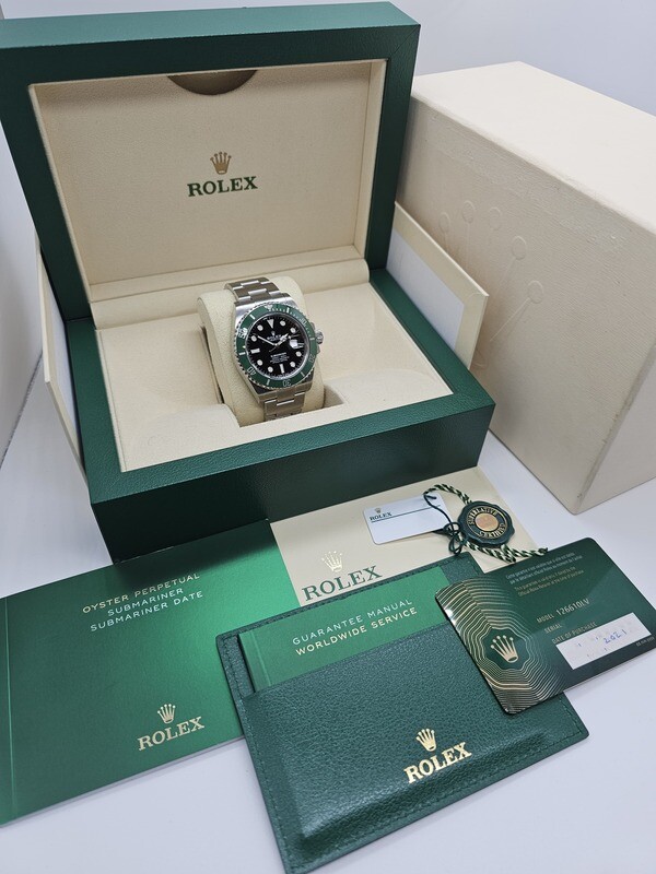 Rolex Submariner Watch, Starbucks 2021 Full Set, Ref 126610LV