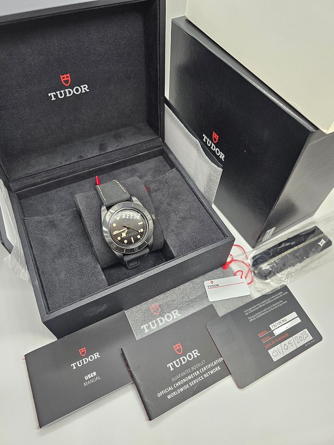 Tudor Black Bay Ceramic Watch, Ref: 79210CNU, Full Set 2023