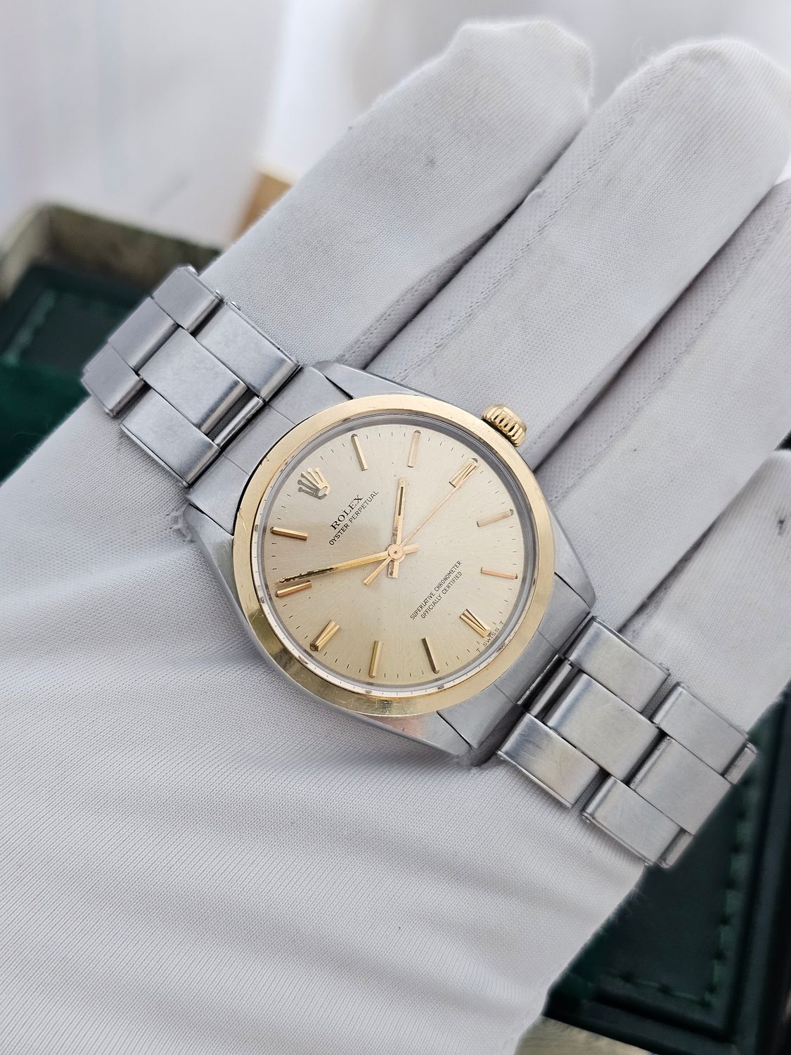 Rolex Oyster Perpetual 34mm Champagne Dial, Ref 1002 Fully Serviced