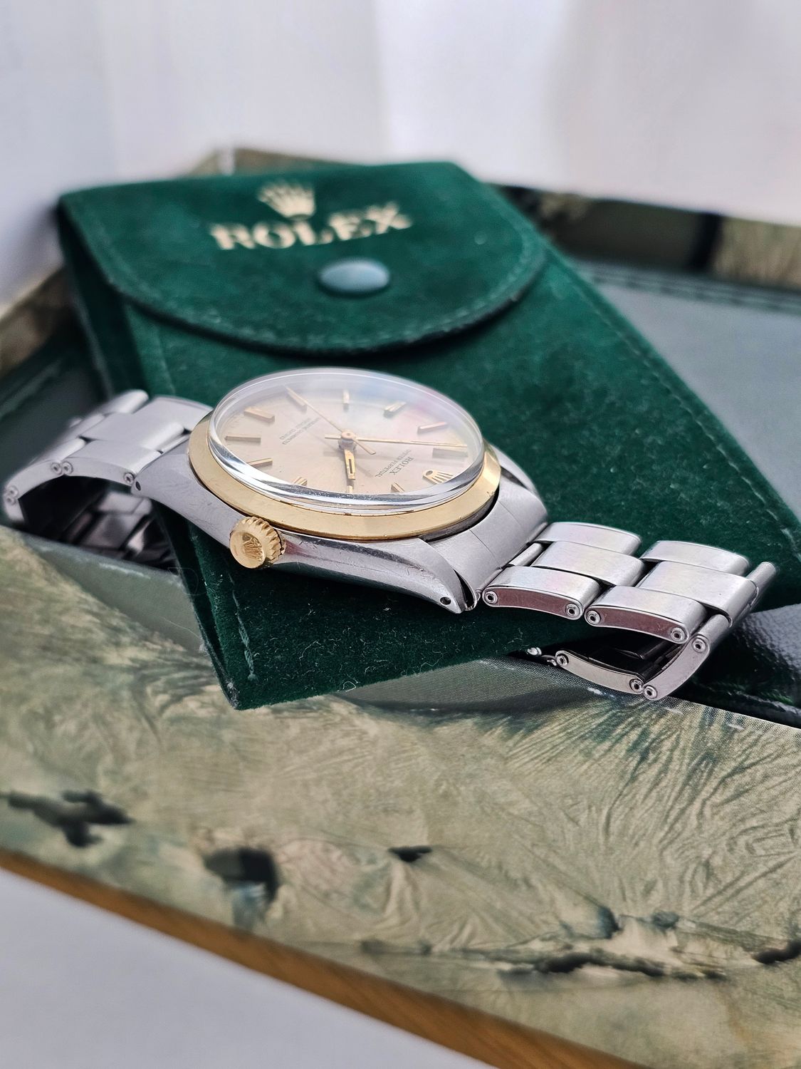 Rolex Oyster Perpetual 34mm Champagne Dial, Ref 1002 Fully Serviced