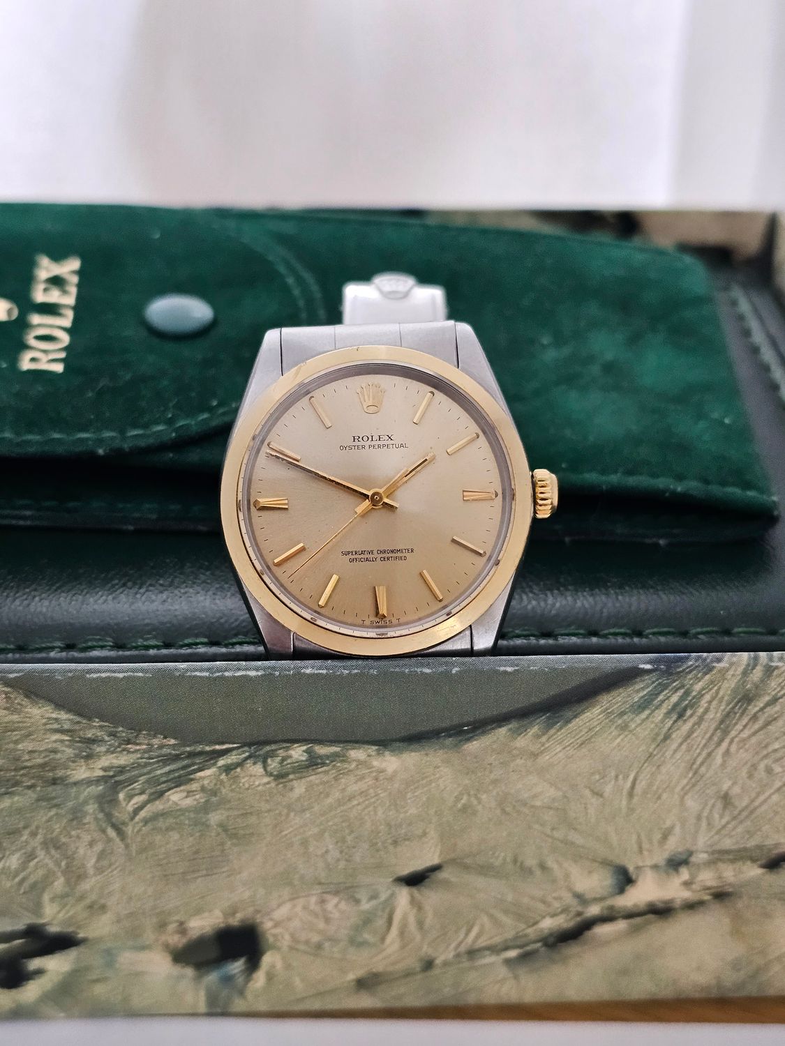 Rolex Oyster Perpetual 34mm Champagne Dial, Ref 1002 Fully Serviced