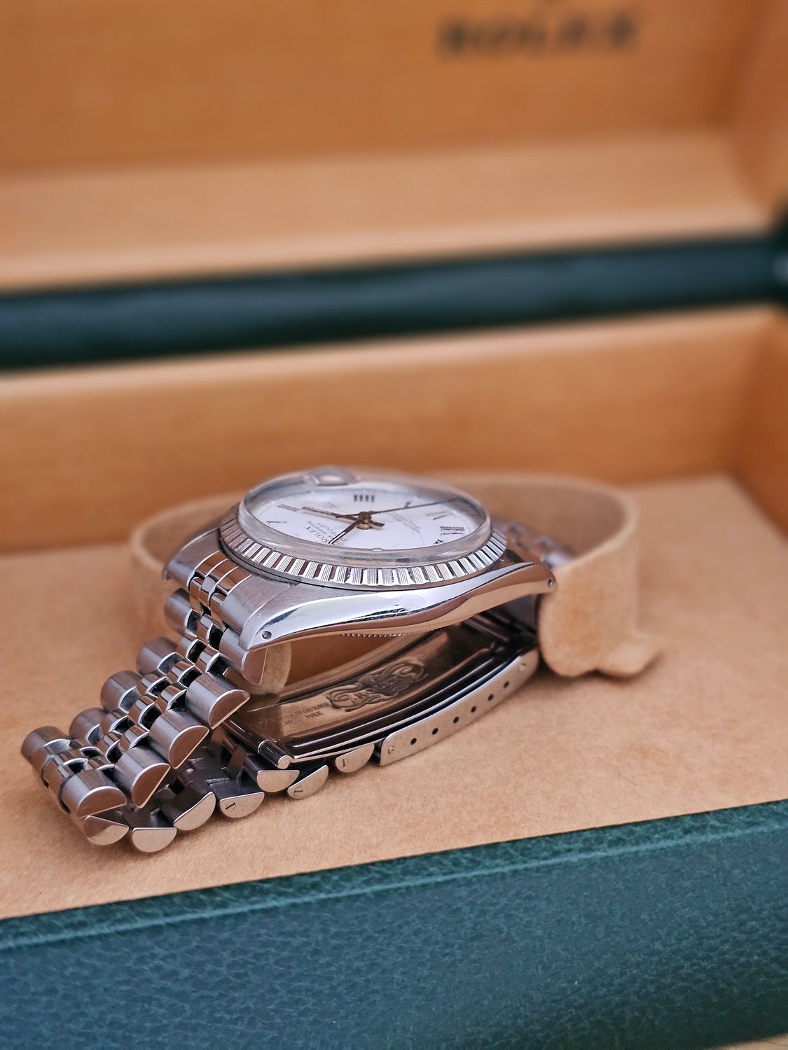 Rolex Datejust Vintage Watch 16030, Rare Buckley Dial, 1985 with Box &amp; Papers
