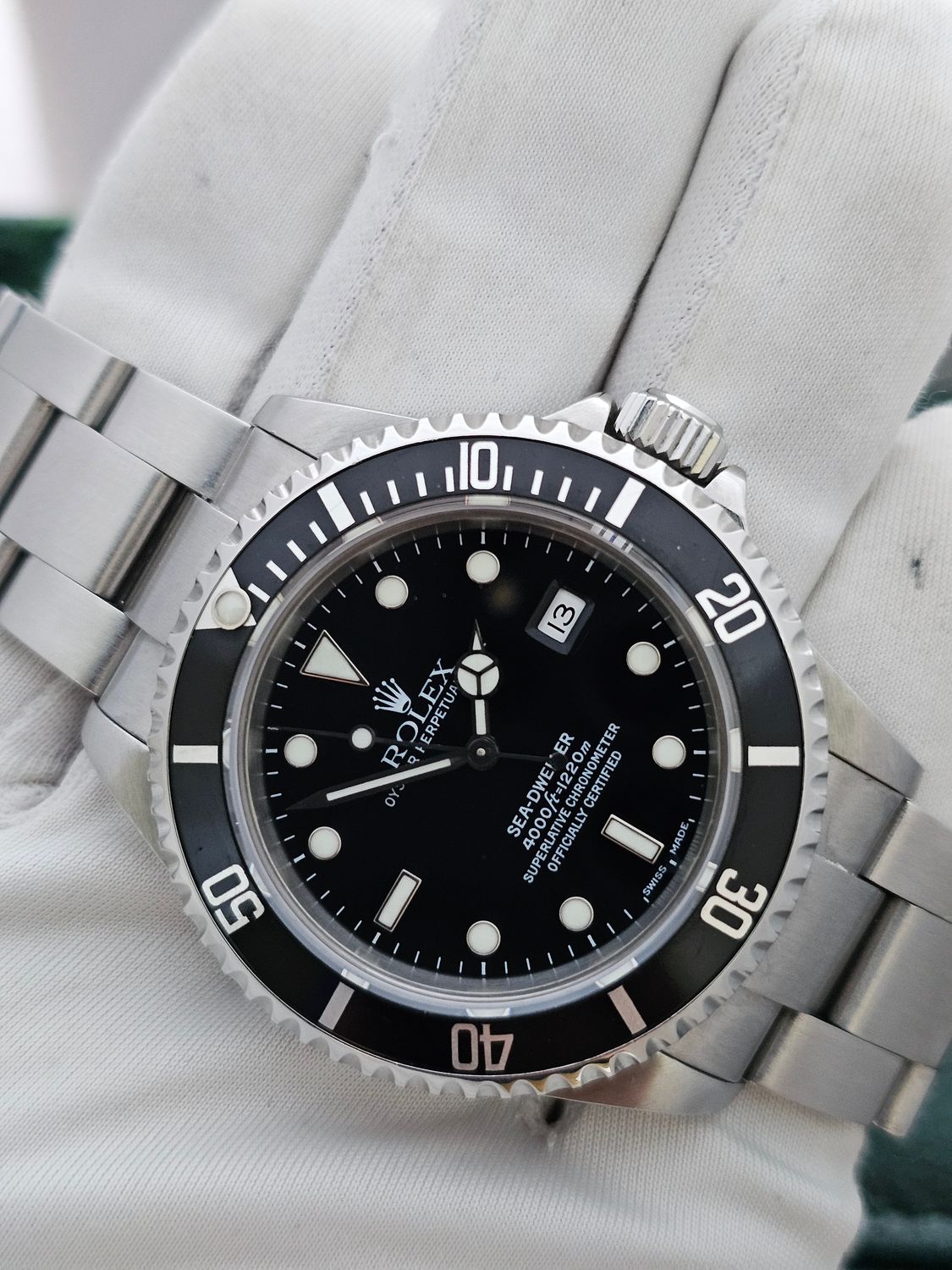 Rolex Sea-Dweller Watch, Ref 16600 &#39;Serif Fat 4&#39; Bezel, Full Set