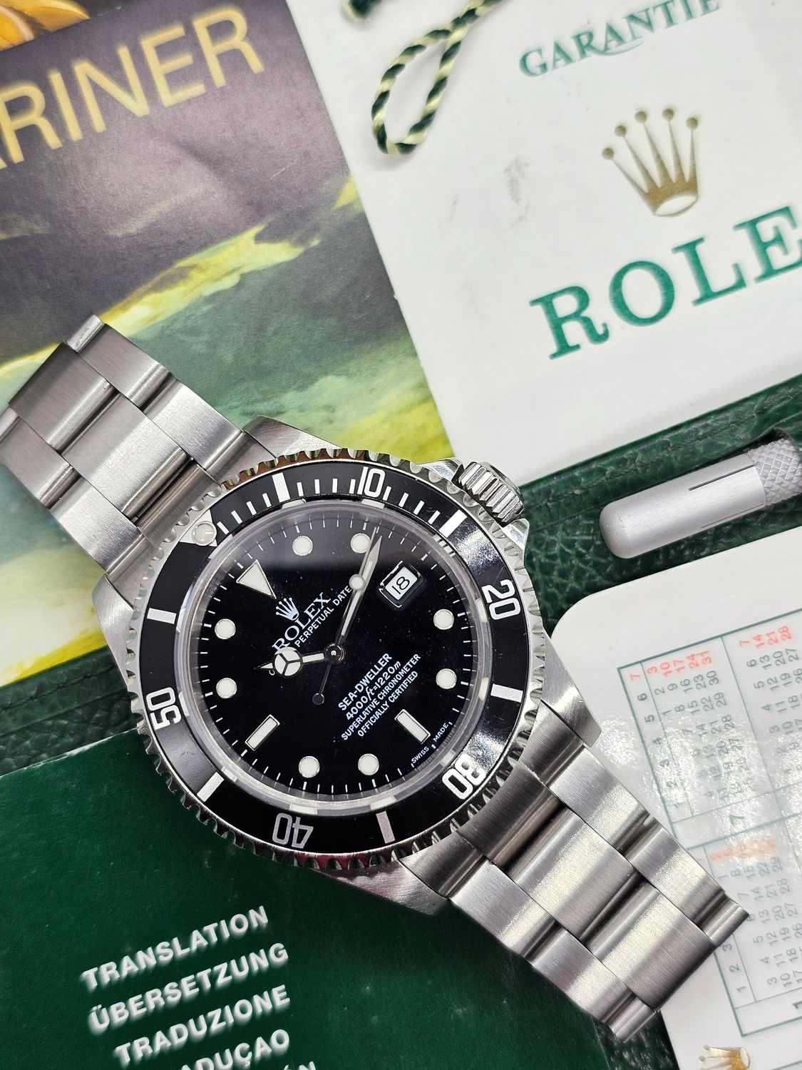 Rolex Sea-Dweller Watch, Ref 16600 &#39;Serif Fat 4&#39; Bezel, Full Set
