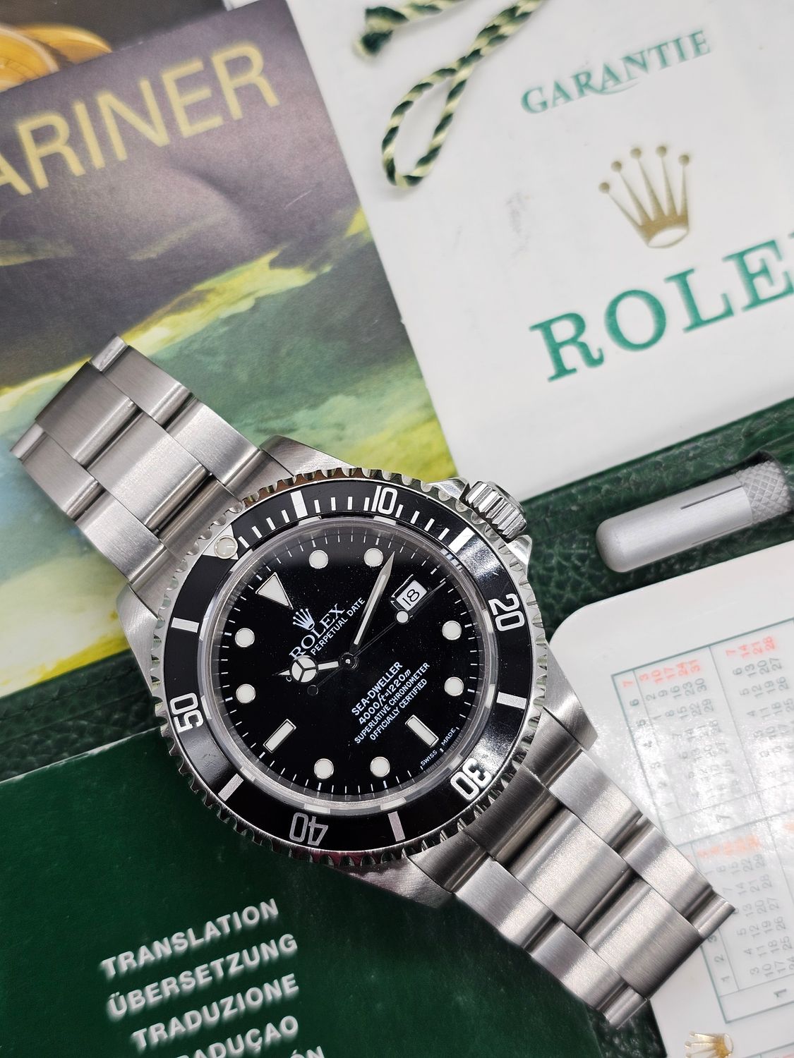 Rolex Sea-Dweller Watch, Ref 16600 &#39;Serif Fat 4&#39; Bezel, Full Set