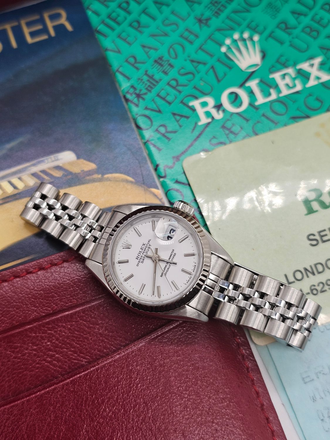 Rolex Datejust Ladies Watch 26mm Ref 69174, Full Set Excellent Condition