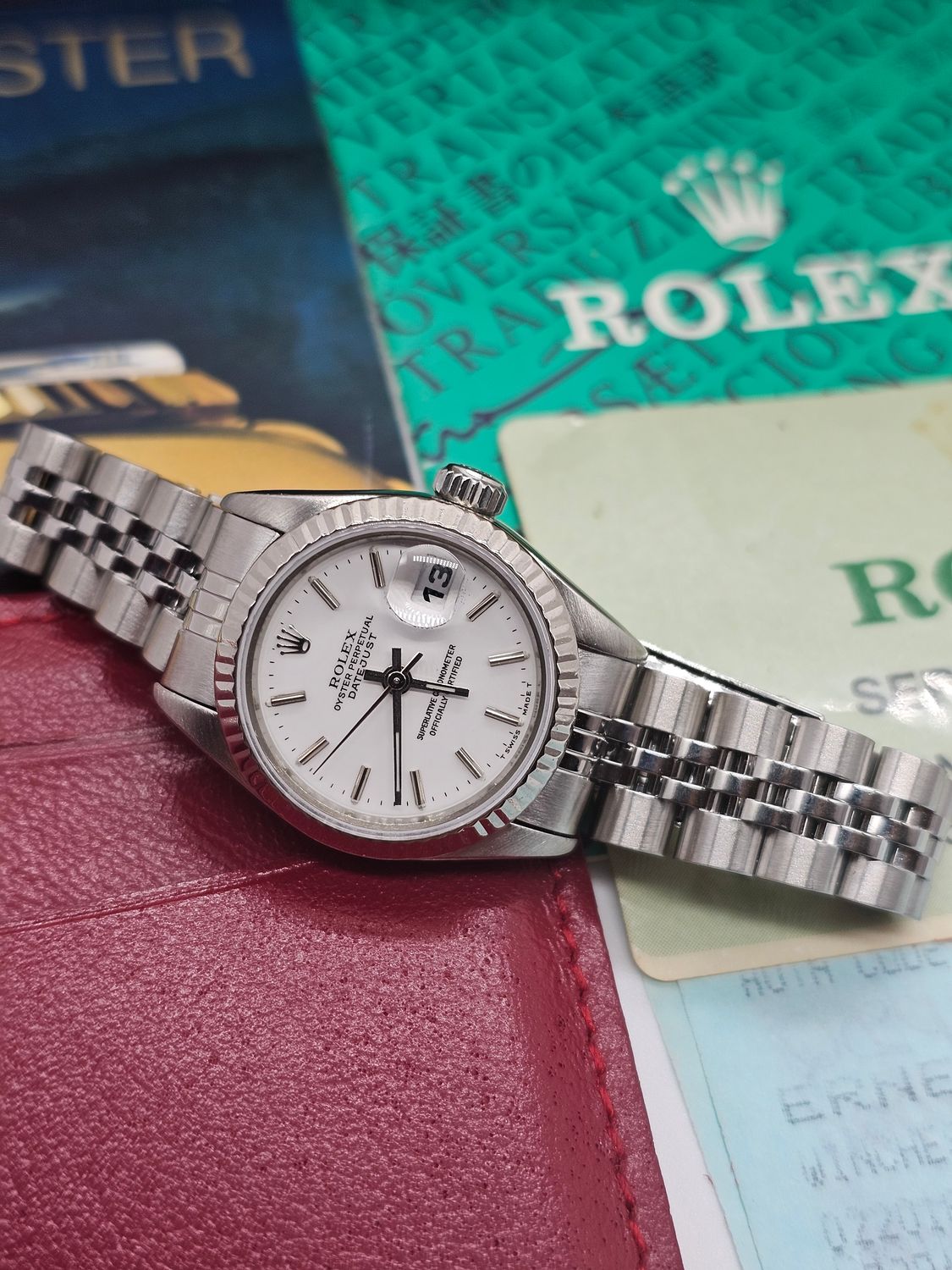 Rolex Datejust Ladies Watch 26mm Ref 69174, Full Set Excellent Condition