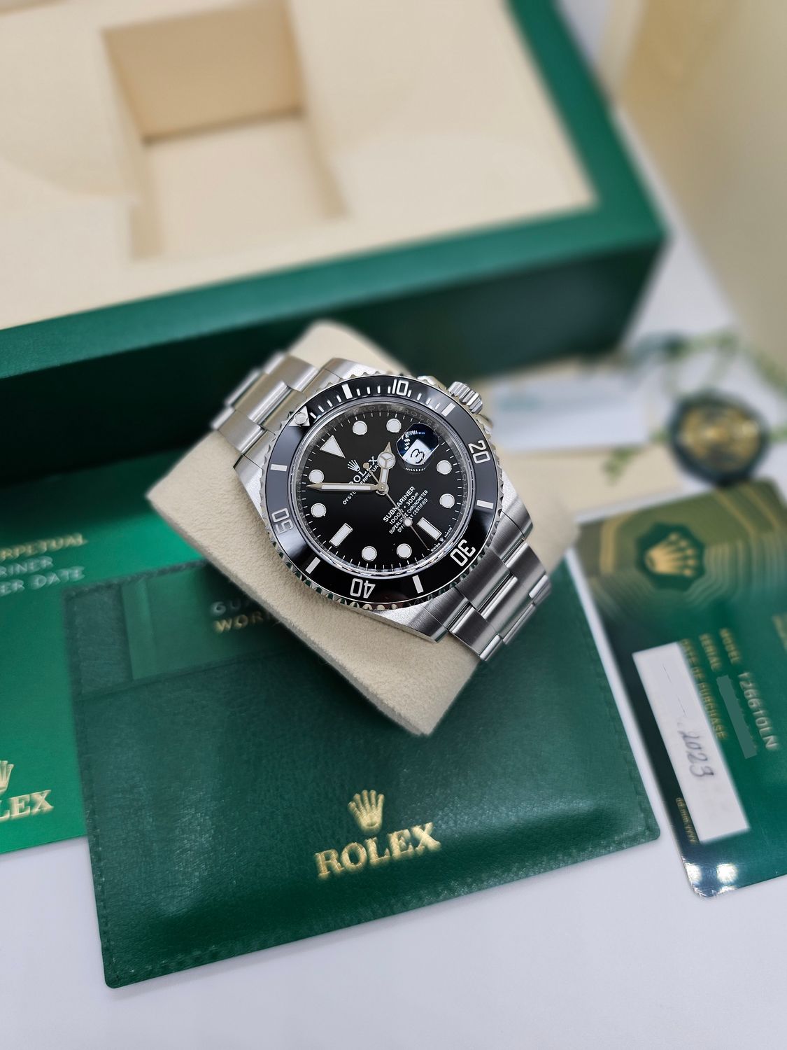 Rolex Submariner Date Watch Ref 126610LN, 41mm 2023 Full Set, New &amp; Unworn