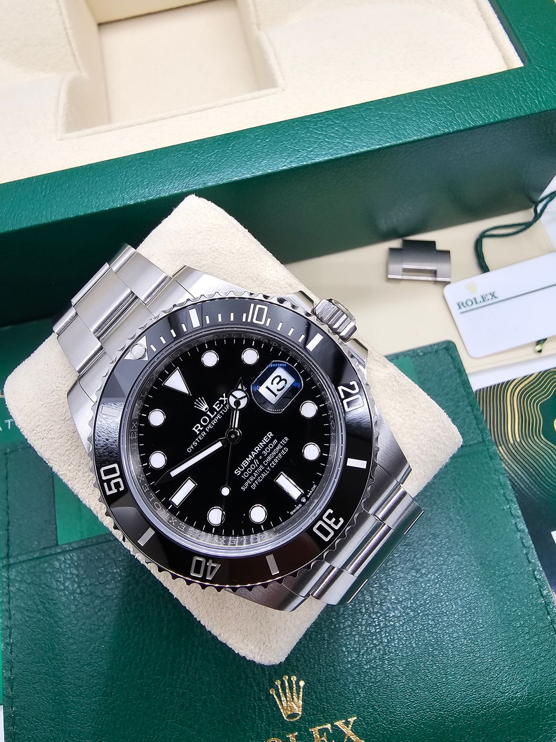 Rolex Submariner Date Watch Ref 126610LN, 41mm 2023 Full Set, New &amp; Unworn