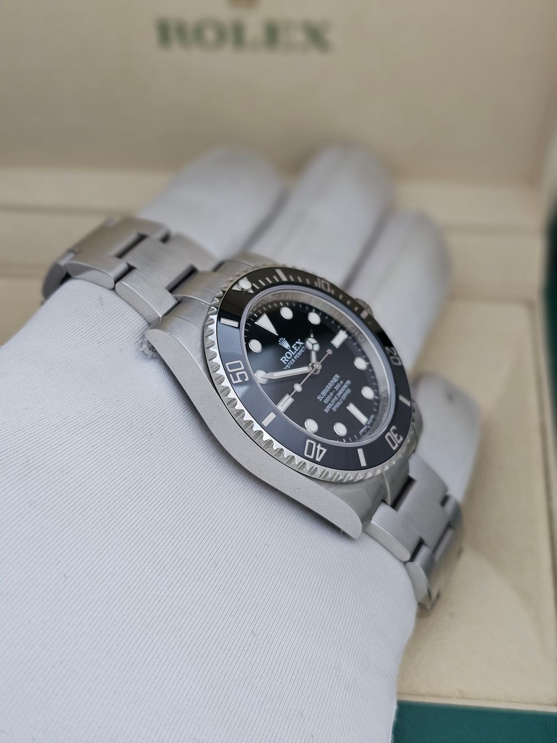 Rolex Submariner Watch 114060, 2016 Box &amp; Papers Unpolished