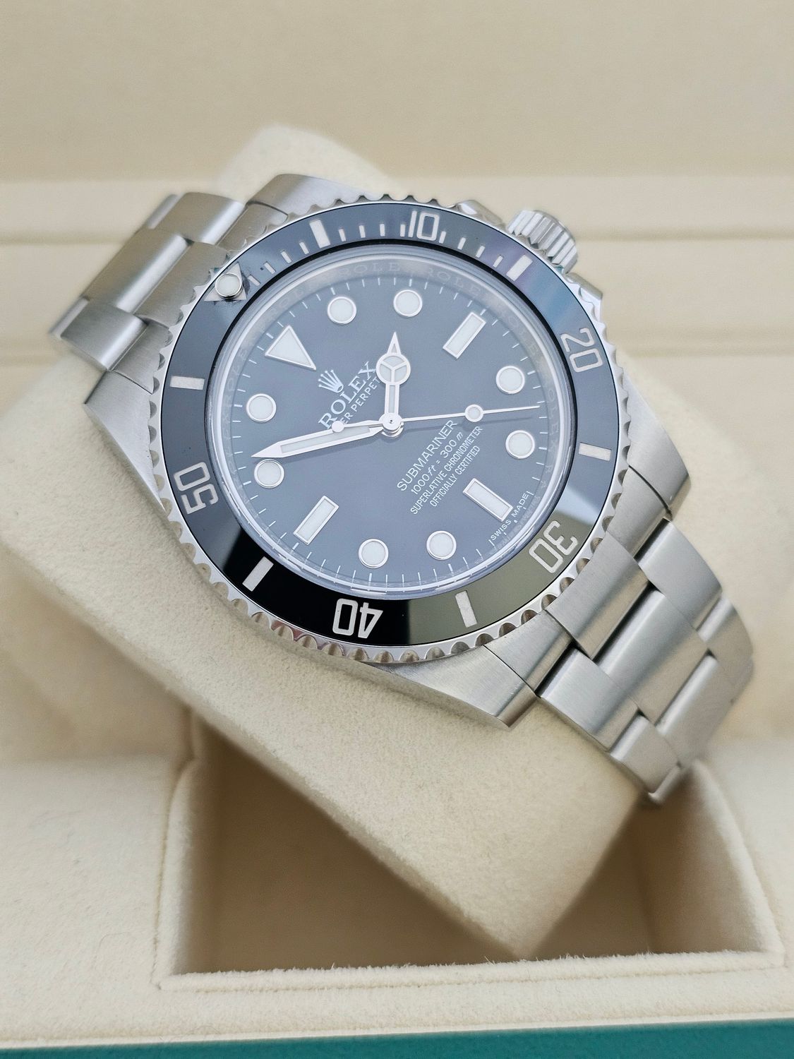 Rolex Submariner Watch 114060, 2016 Box &amp; Papers Unpolished