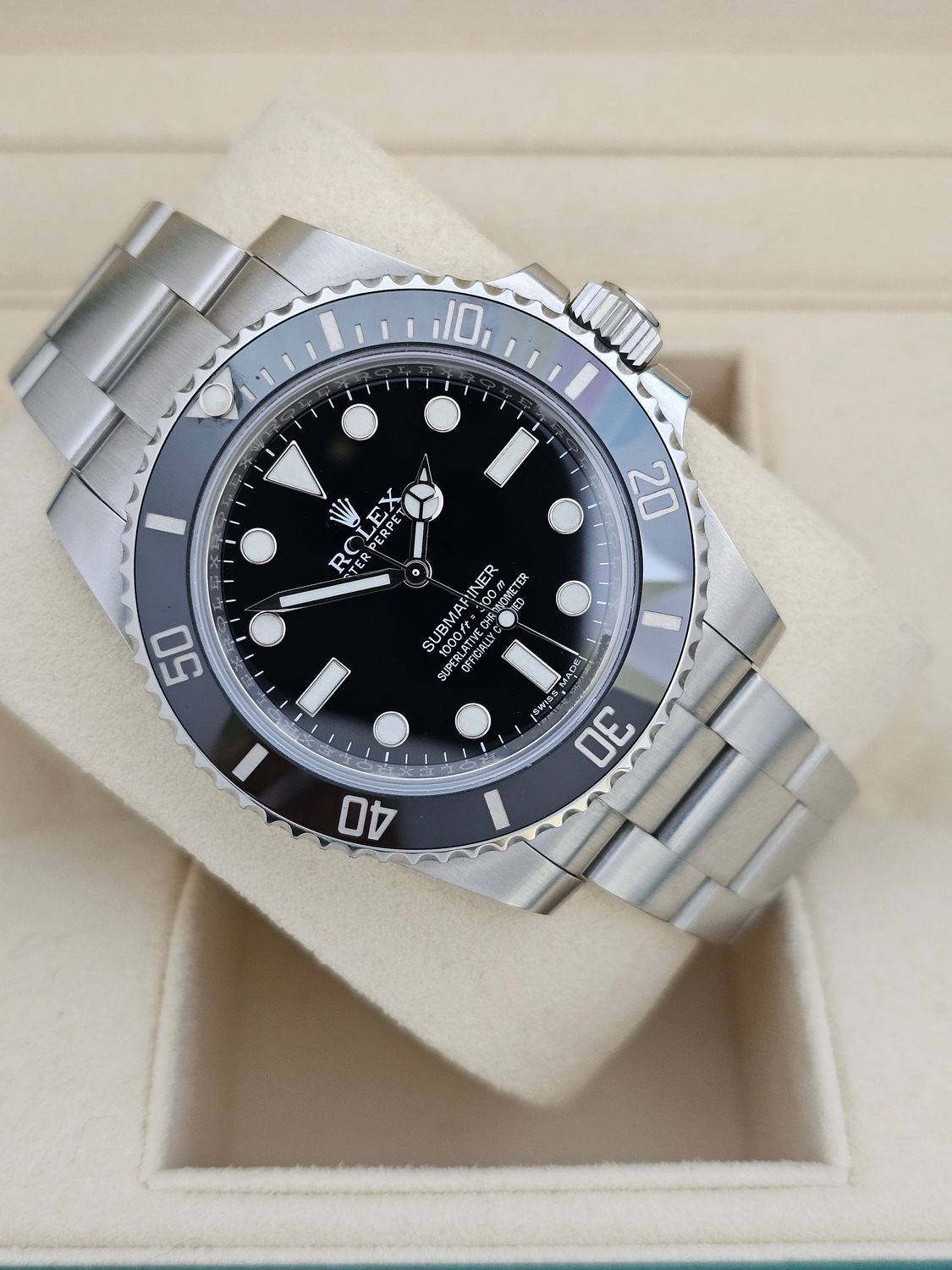 Rolex Submariner Watch 114060, 2016 Box &amp; Papers Unpolished