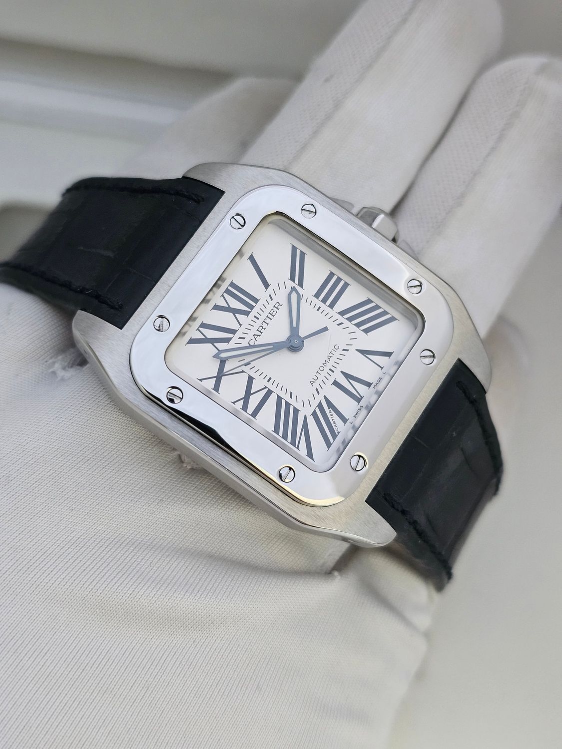 Cartier Santos 100 watch, Ref 2878, Box Papers 2006