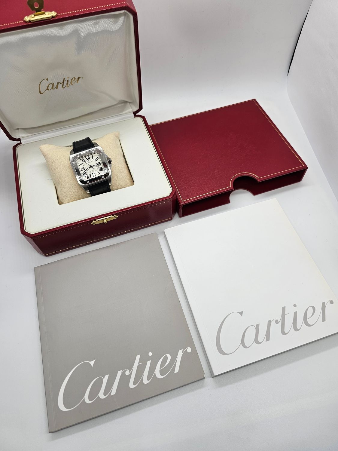 Cartier Santos 100 watch, Ref 2878, Box Papers 2006