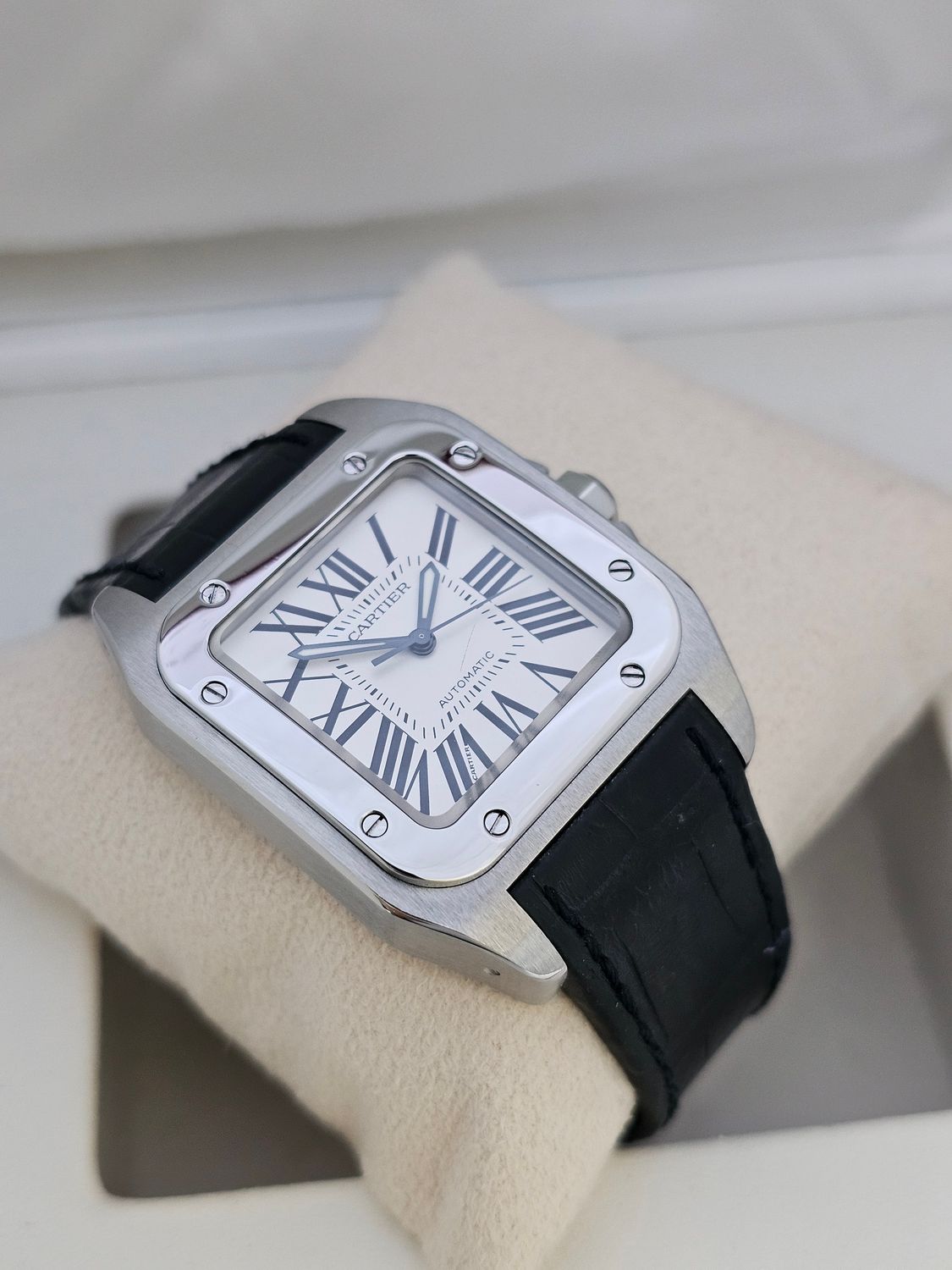 Cartier Santos 100 watch, Ref 2878, Box Papers 2006