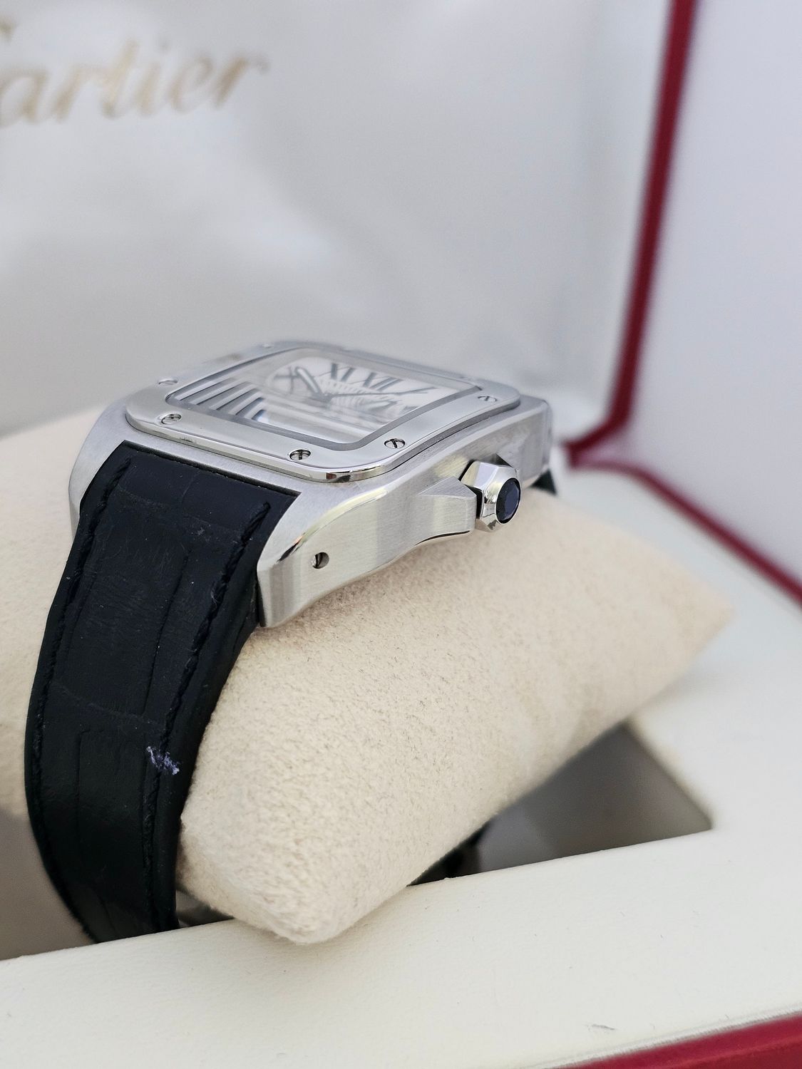 Cartier Santos 100 watch, Ref 2878, Box Papers 2006