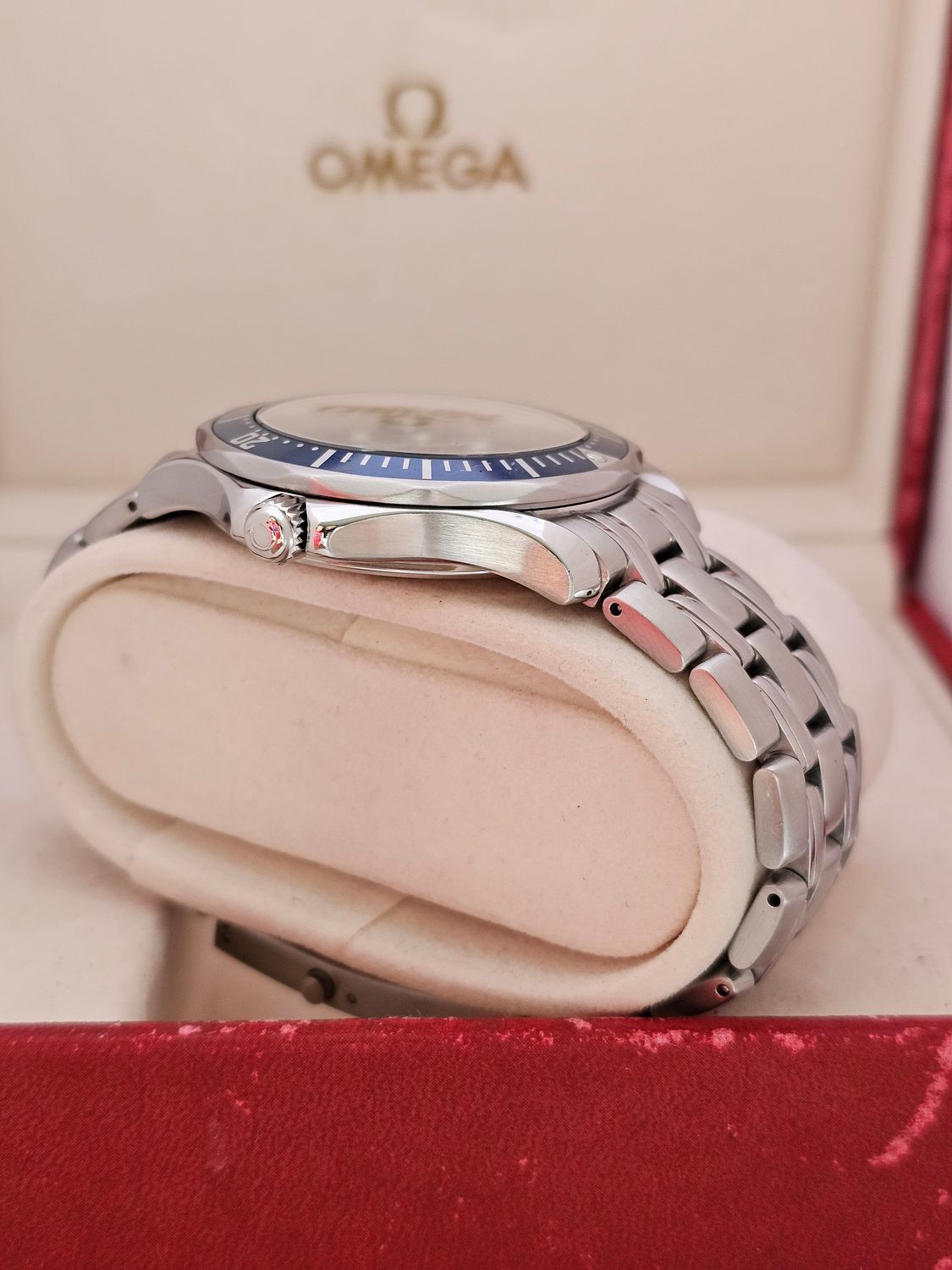 Omega Seamaster 300m Watch, Blue Dial 2000 Box &amp; Papers, Ref 2531.80.00