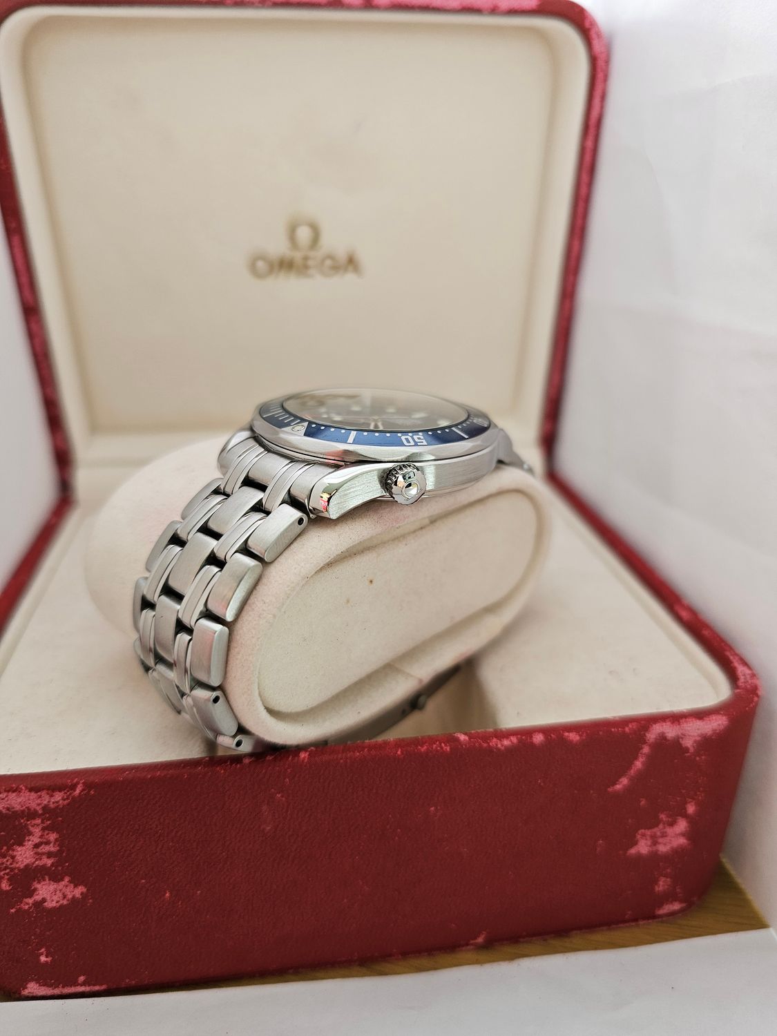 Omega Seamaster 300m Watch, Blue Dial 2000 Box &amp; Papers, Ref 2531.80.00