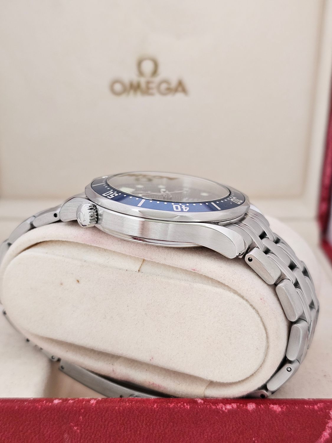 Omega Seamaster 300m Watch, Blue Dial 2000 Box &amp; Papers, Ref 2531.80.00