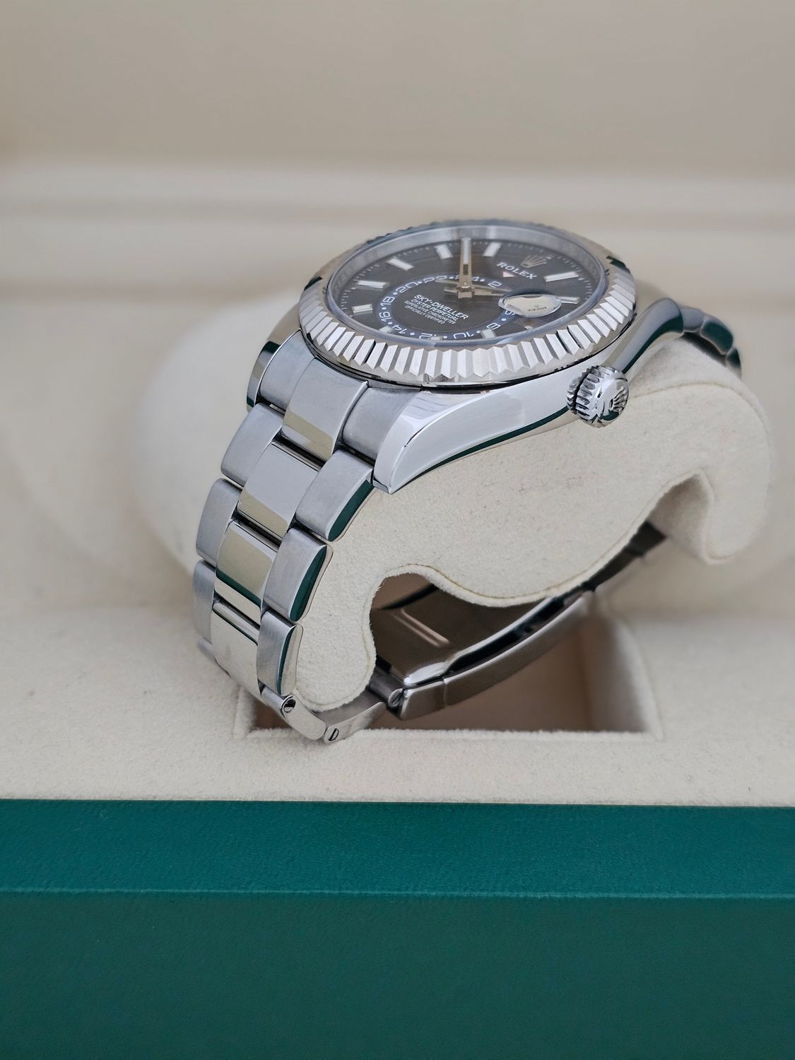 Rolex SkyDweller Watch, Blue Dial Ref 326934, 2019 Box &amp; Papers