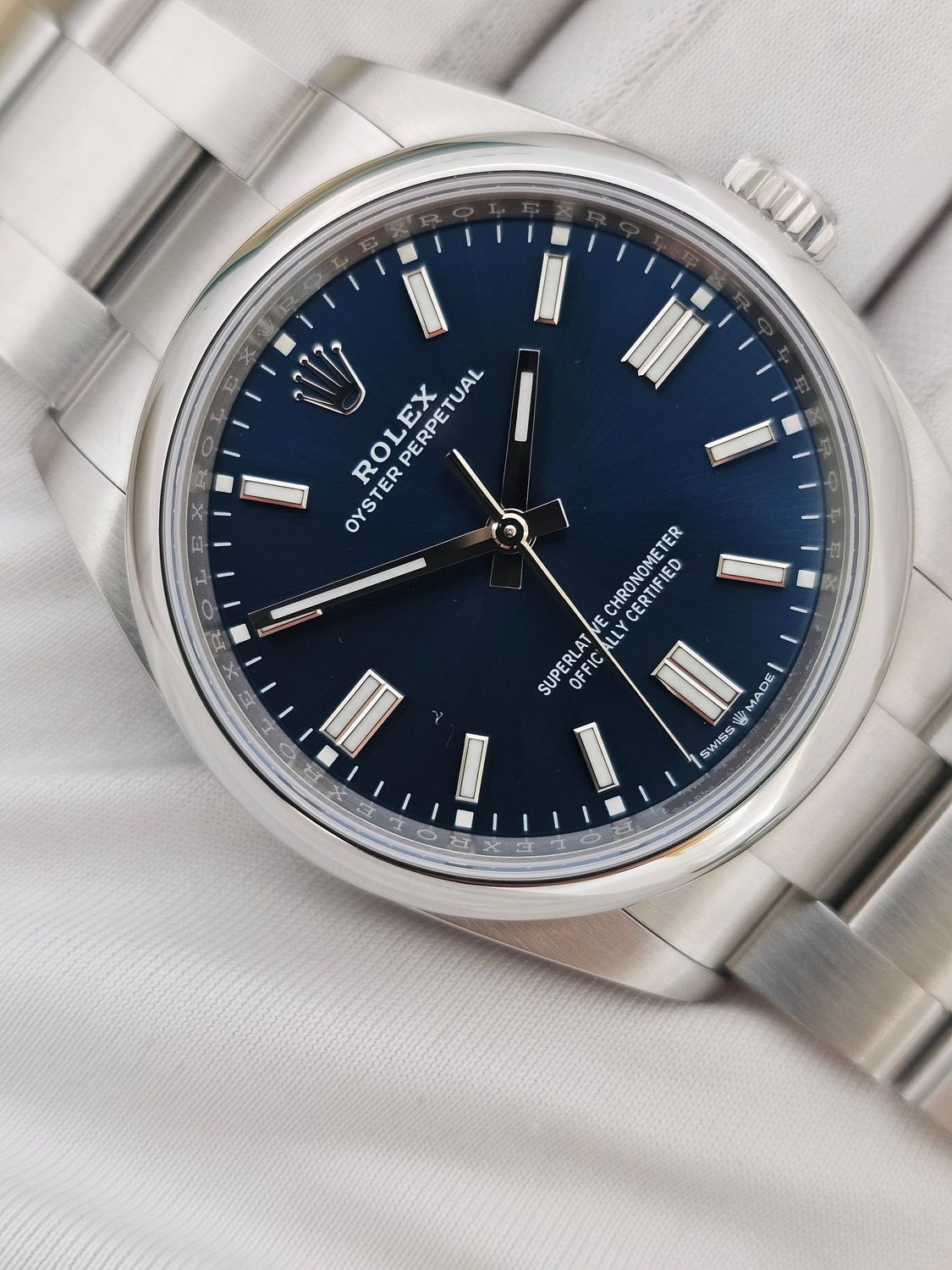Rolex Oyster Perpetual Watch, 36mm 126000 Blue Dial, New/Unworn, 2023 Full Set