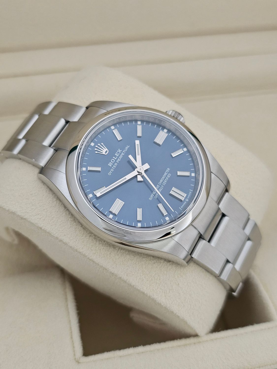 Rolex Oyster Perpetual Watch, 36mm 126000 Blue Dial, New/Unworn, 2023 Full Set