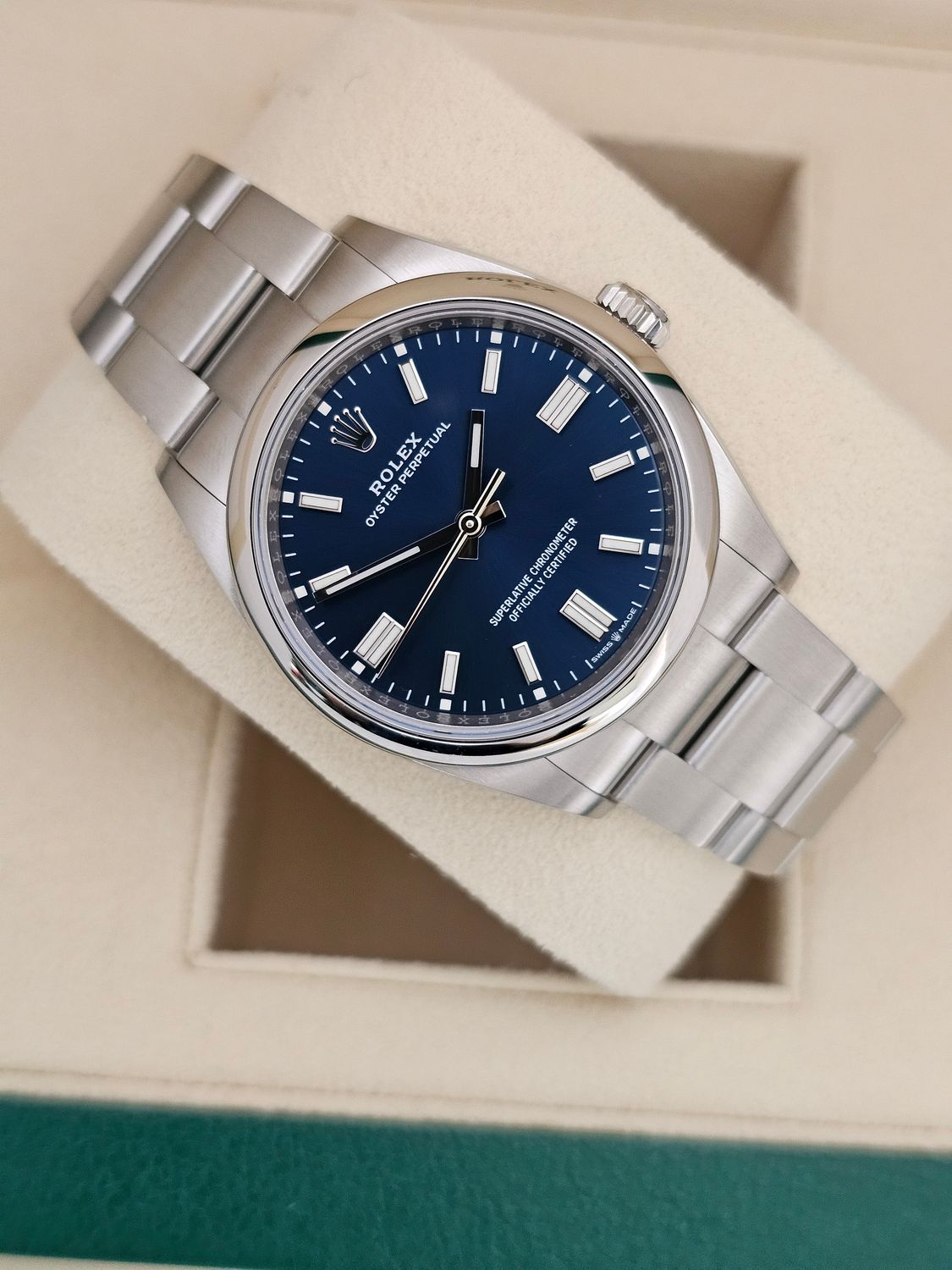Rolex Oyster Perpetual Watch, 36mm 126000 Blue Dial, New/Unworn, 2023 Full Set