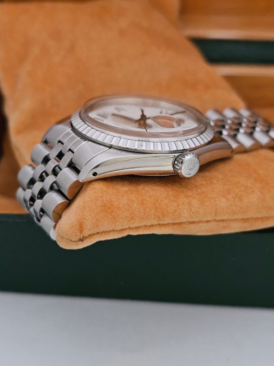 Rolex Datejust Vintage Watch 16030, Rare Buckley Dial, 1984 with Box &amp; Papers