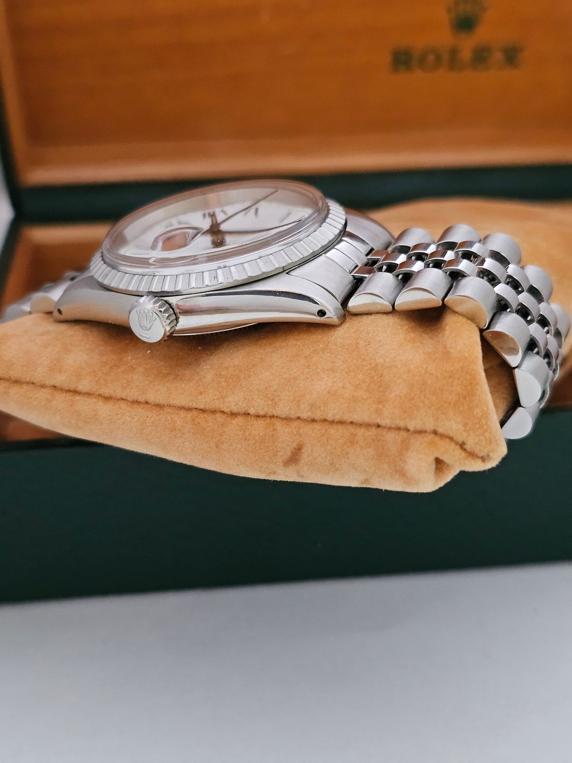 Rolex Datejust Vintage Watch 16030, Rare Buckley Dial, 1984 with Box &amp; Papers