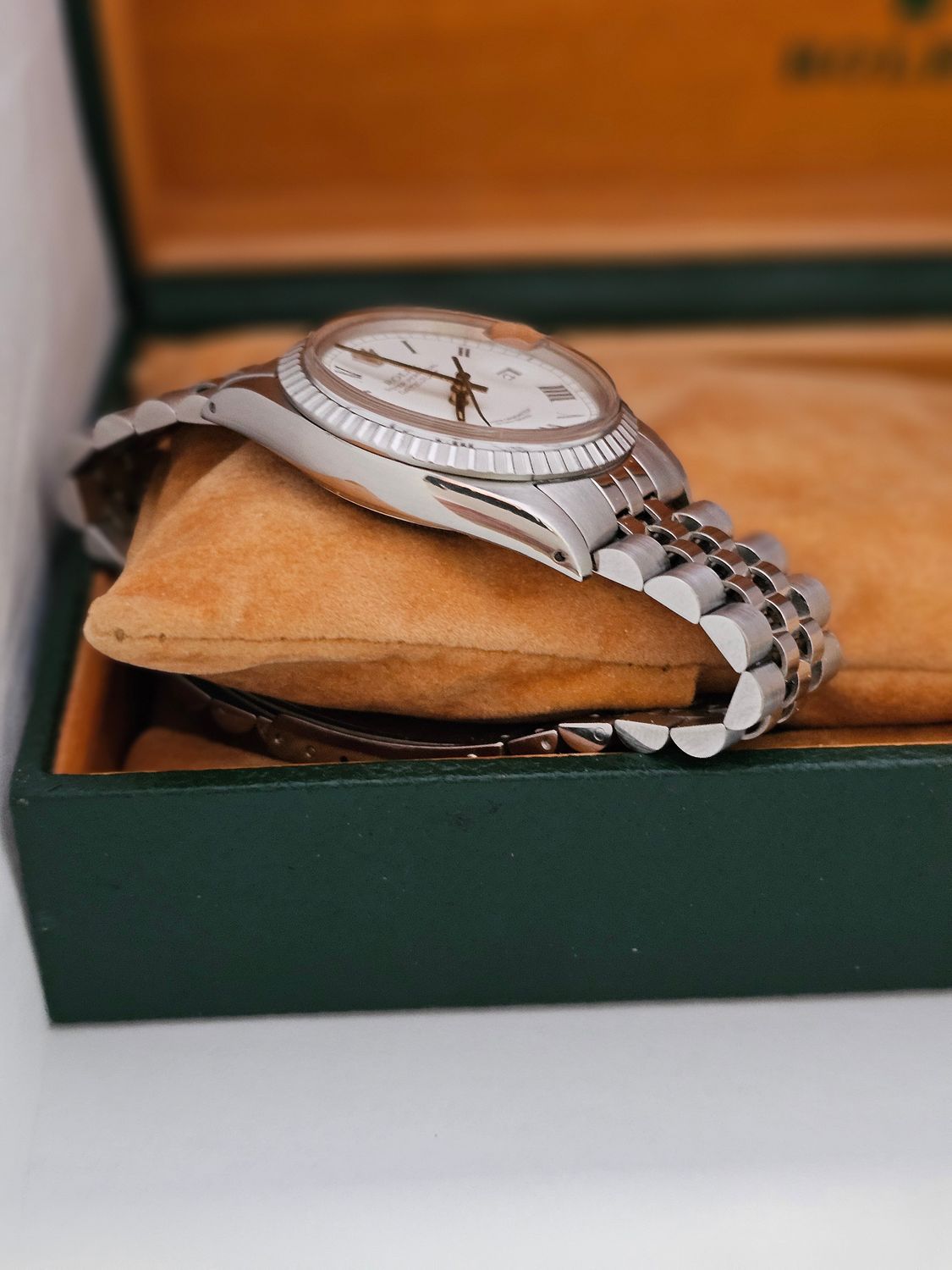 Rolex Datejust Vintage Watch 16030, Rare Buckley Dial, 1984 with Box &amp; Papers