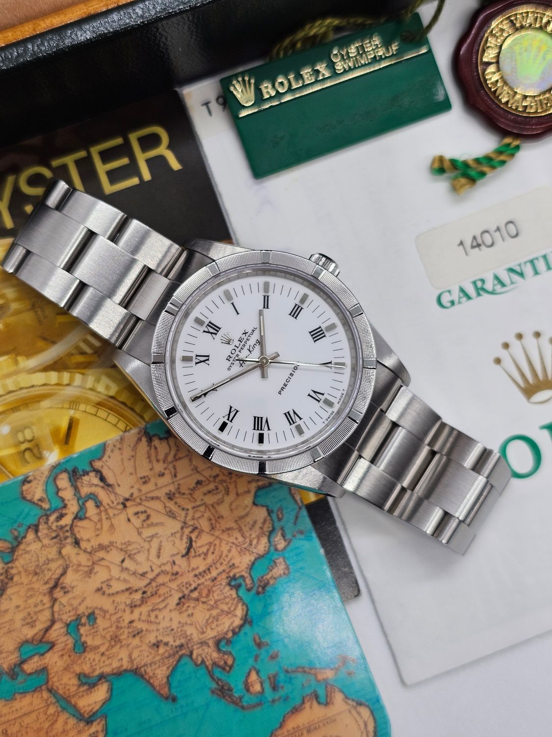 Rolex Air-King Watch, Ref 14010 34mm, 1997 Full Set