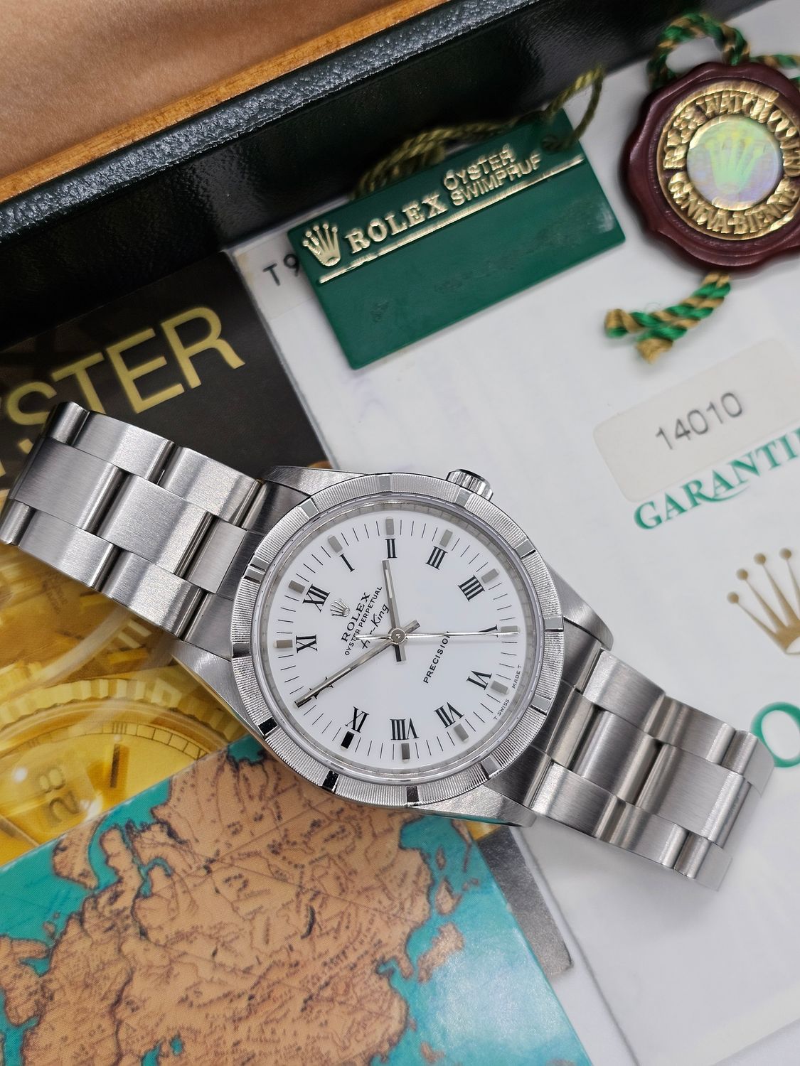 Rolex Air-King Watch, Ref 14010 34mm, 1997 Full Set