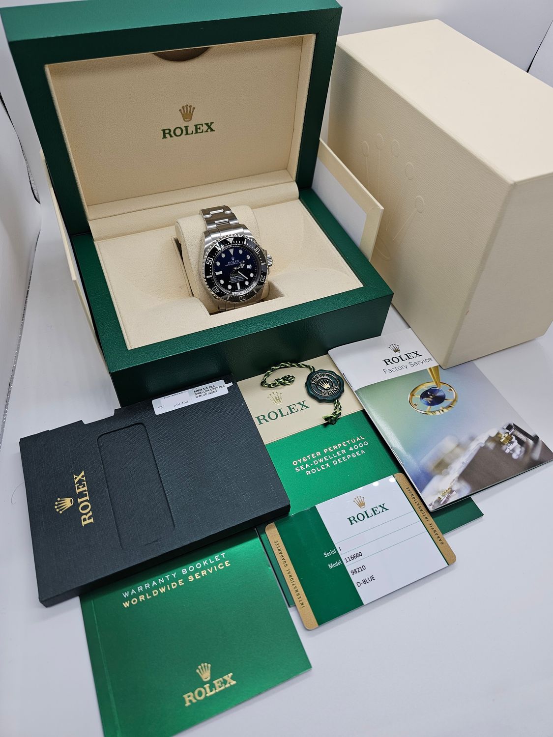 Rolex Sea-Dweller Deepsea Watch, Ref 116660 Mk1 James Cameron, 2015 Full Set