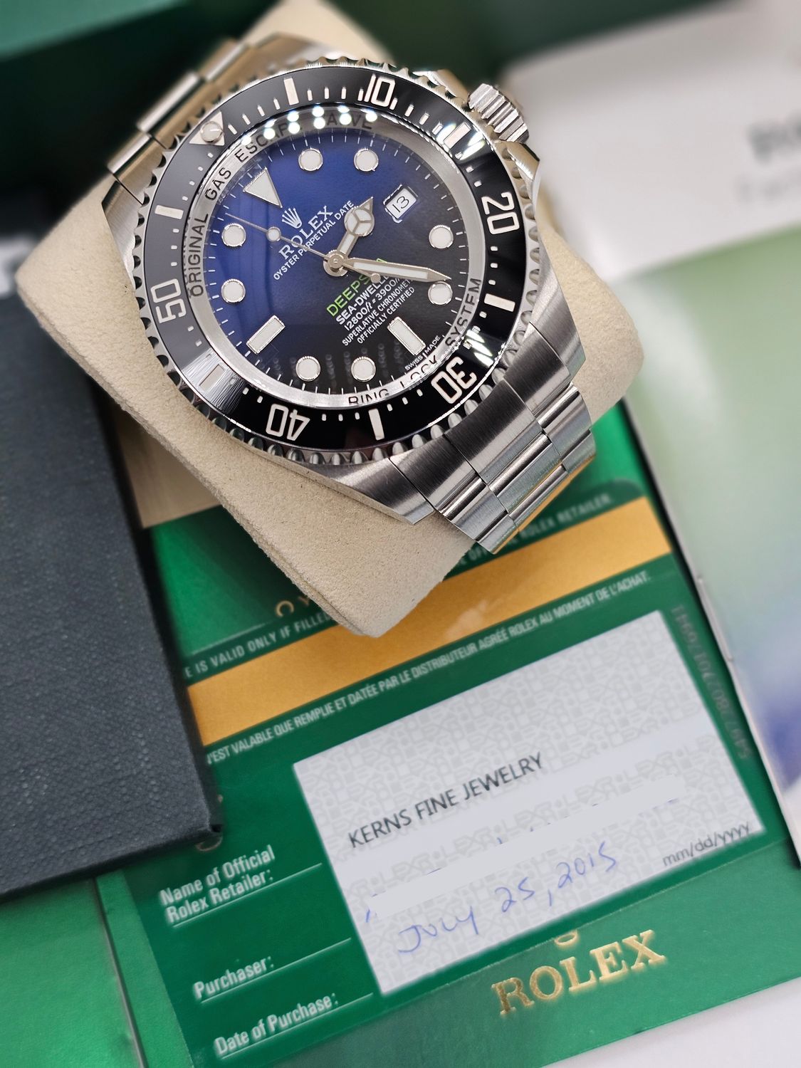 Rolex Sea-Dweller Deepsea Watch, Ref 116660 Mk1 James Cameron, 2015 Full Set