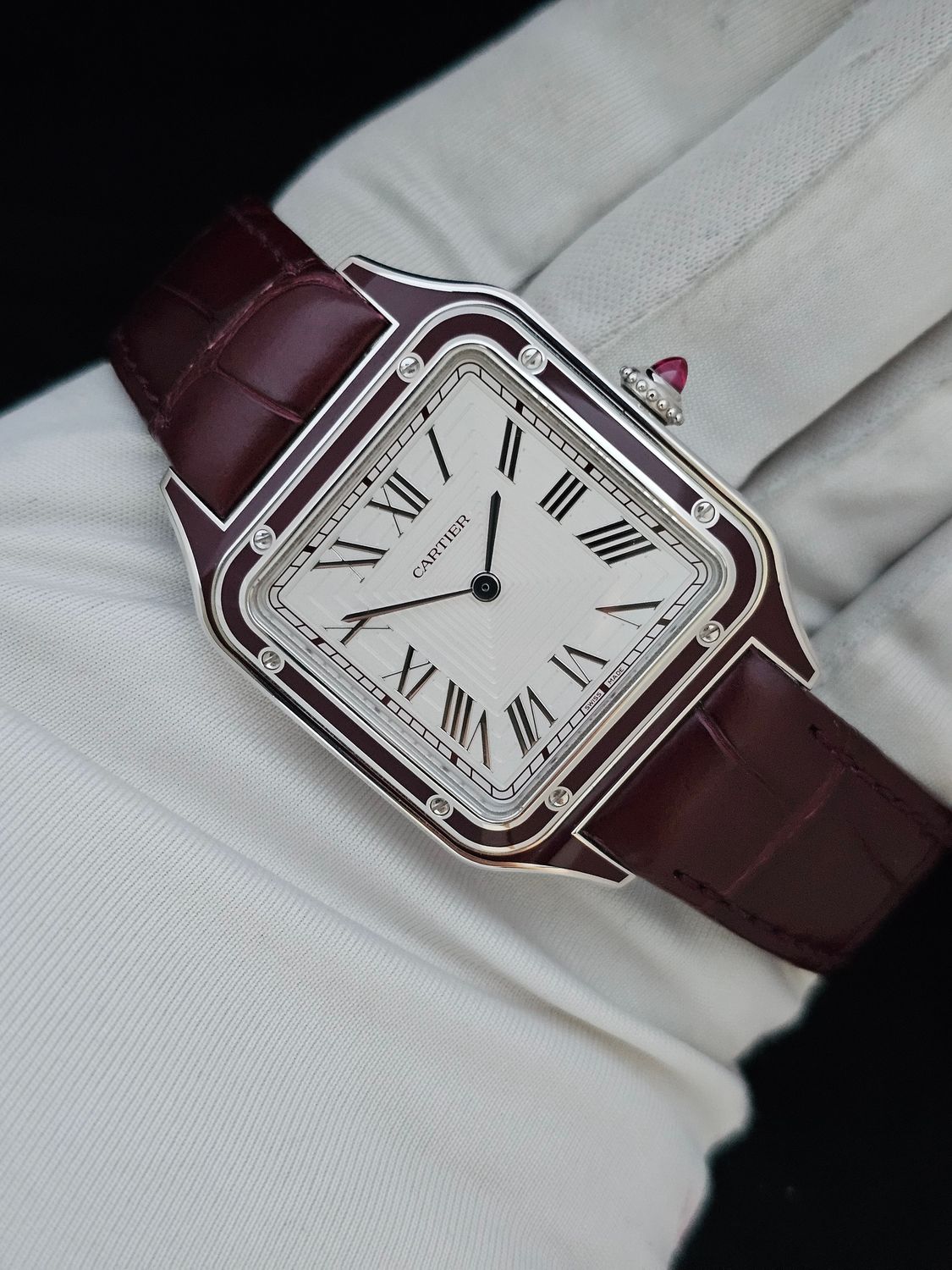 Cartier Santos DuMont Watch, Platinum Ref WGSA0053, 2024 Full Set, Limited to 150 worldwide