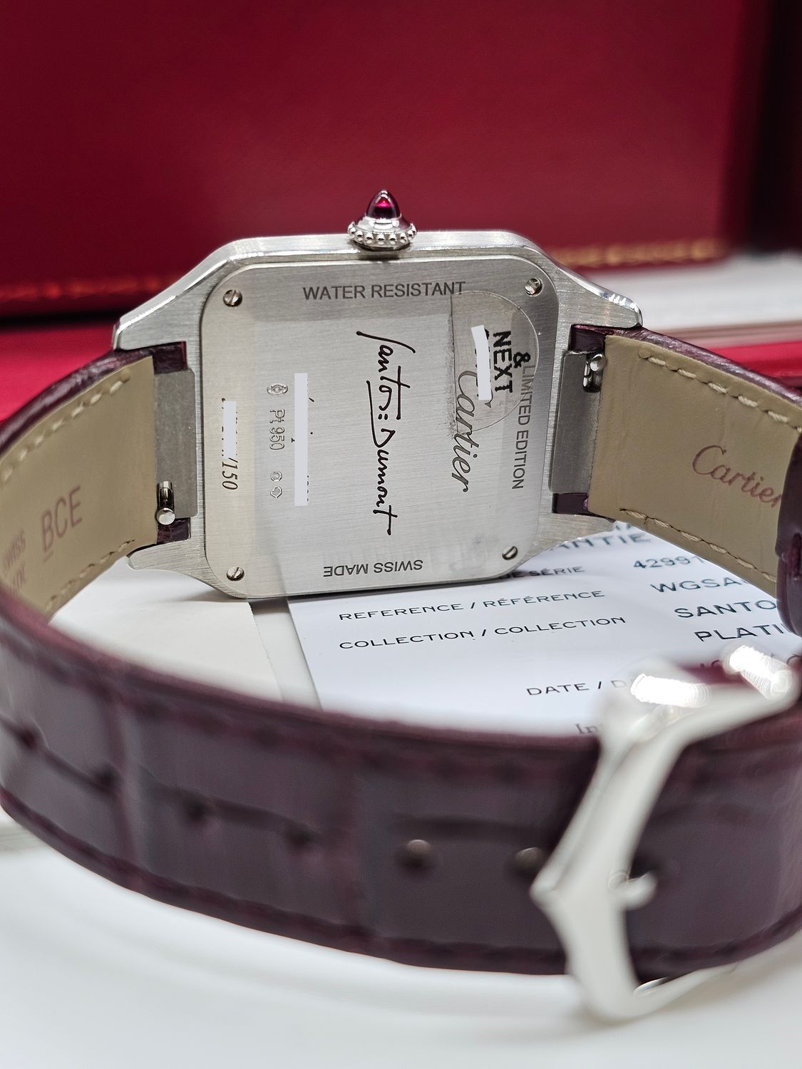Cartier Santos DuMont Watch, Platinum Ref WGSA0053, 2024 Full Set, Limited to 150 worldwide