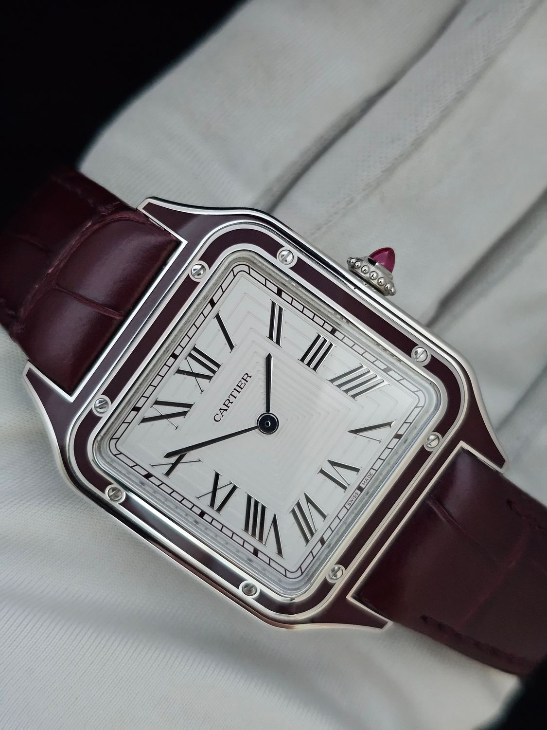 Cartier Santos DuMont Watch, Platinum Ref WGSA0053, 2024 Full Set, Limited to 150 worldwide