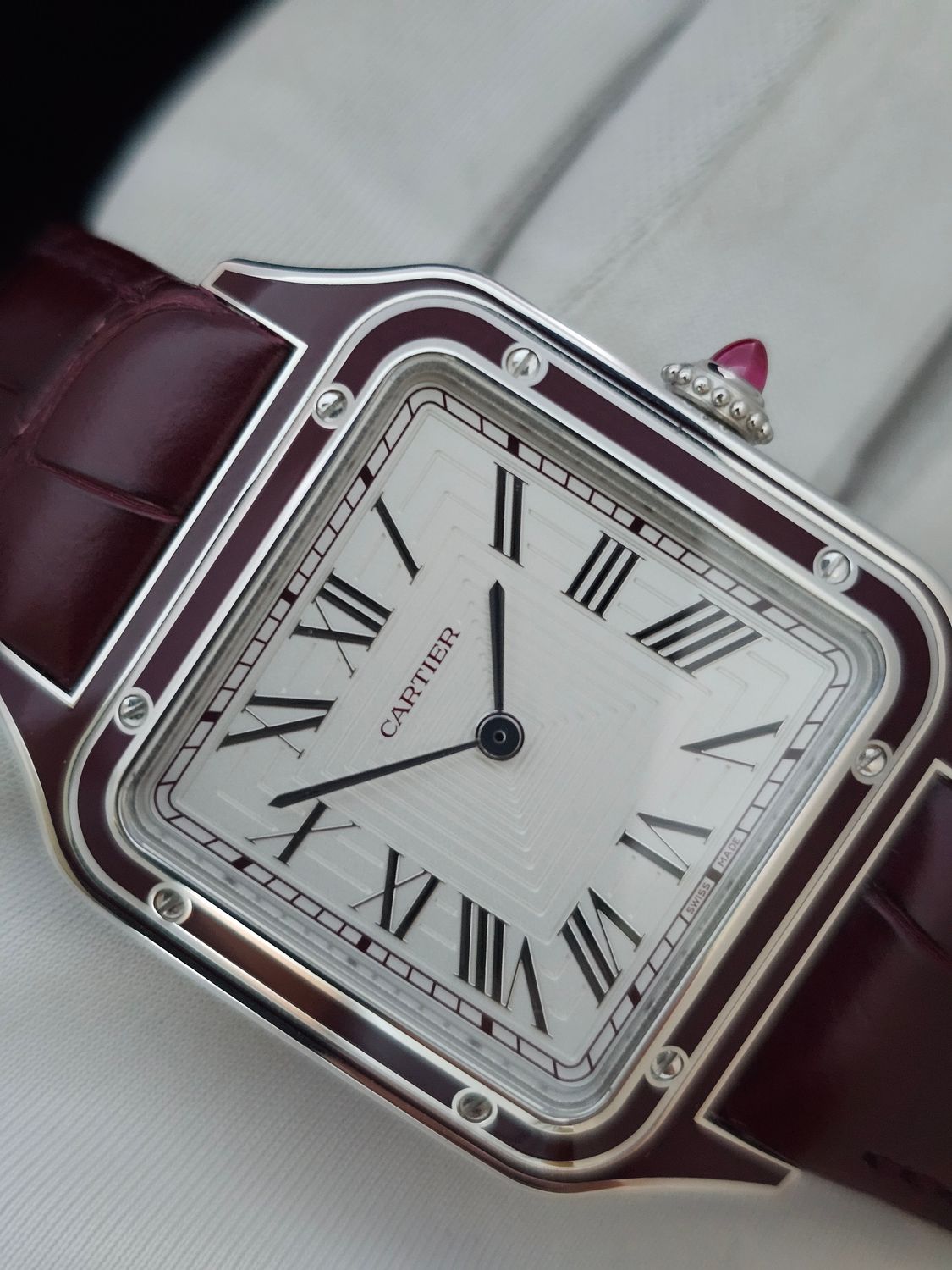 Cartier Santos DuMont Watch, Platinum Ref WGSA0053, 2024 Full Set, Limited to 150 worldwide