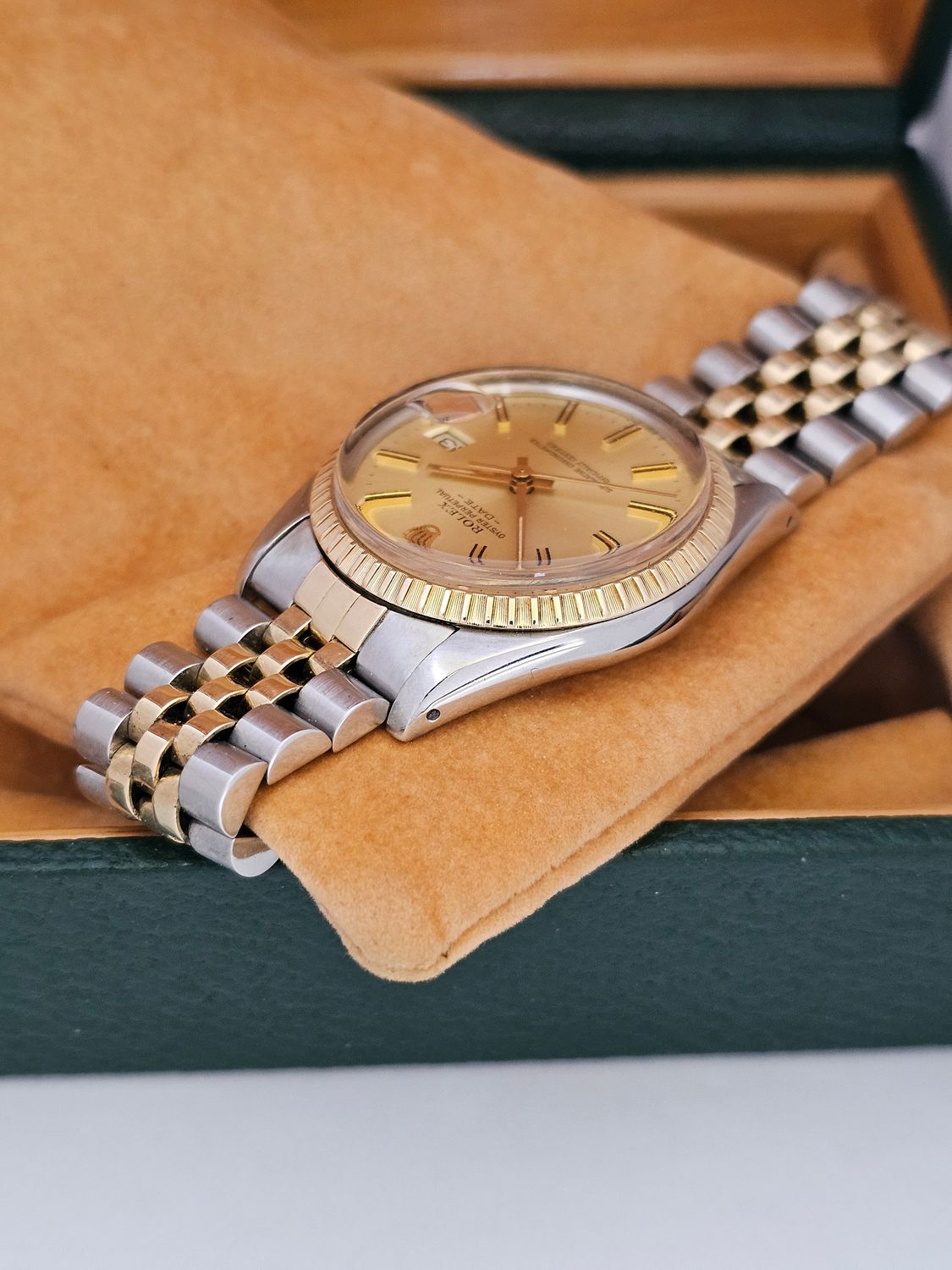 Rolex Date Watch, Ref 15053, 34mm Champagne Dial, Steel &amp; Yellow Gold