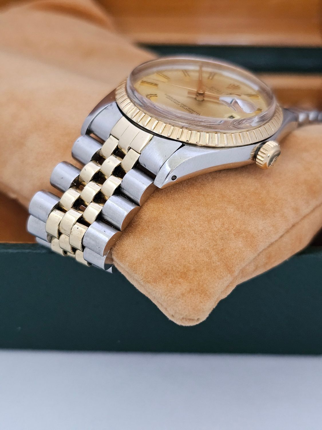 Rolex Date Watch, Ref 15053, 34mm Champagne Dial, Steel &amp; Yellow Gold