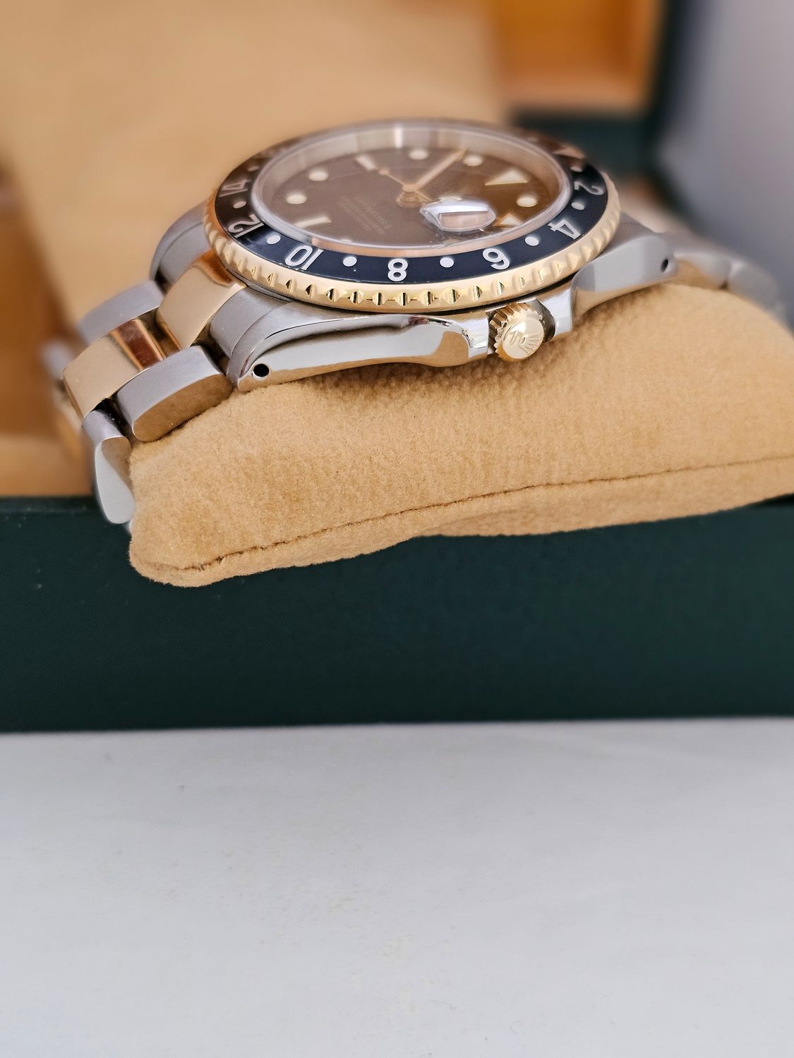 Rolex GMT Master II Watch, Ref 16713LN, Steel &amp; Yellow Gold, 2001