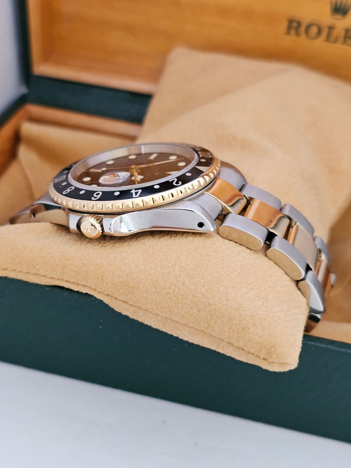 Rolex GMT Master II Watch, Ref 16713LN, Steel &amp; Yellow Gold, 2001